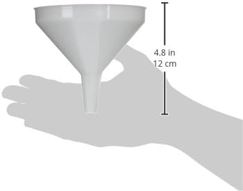 Winco 5 1/4" White Plastic Commercial Funnel