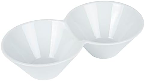 Restaurantware-9.1 x 4.9 x 2.3 Inch Double Dip Bowls, 1 Microwavable