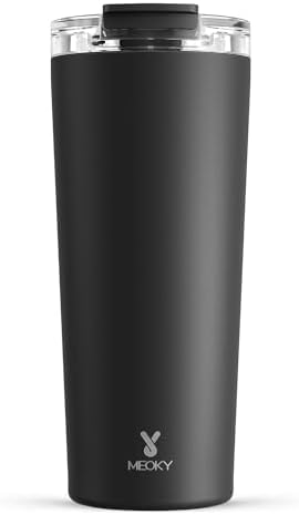 Meoky 24 oz Insulated Travel Coffee Mug: Leak Proof Lid, Night