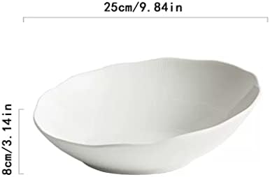 Pasta Bowl Oblique Salad Bowl Vegetable and Fruit Plate Large Ceramic