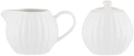 Price & Kensington 0056.818 Milk Jug & Sugar Bowl, Stoneware, White