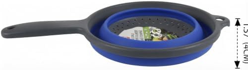 Collapsible Colander with Handle Space Saving Silicone Folding