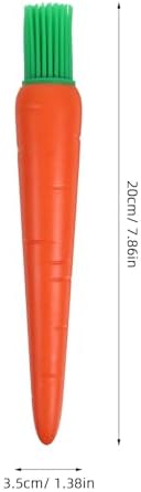 BESPORTBLE 2pcs Silicone Pastry Brush Set Orange Food-grade Silicone