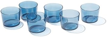 Oneida Stackables Blue Drinking Glasses, Set of 12