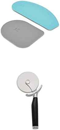 KitchenAid Gourmet Bowl Scraper, Set of 2, Aqua Sky/Sorm Grey &