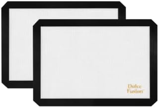 Silicone Baking Mats, 2-Pack Reusable Half-Sheet Liners