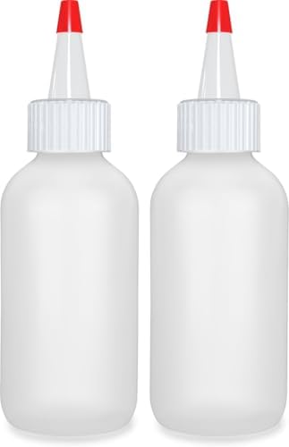 BRIGHTFROM Squeeze Hair Color Applicator Bottles with Red Top Cap