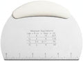 Dough Cutter with Measurements, Stainless Steel Bench Scraper for