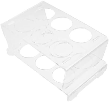 Acrylic Egg Fridge Organizer 12 Pack Stackable Two Layer Holder