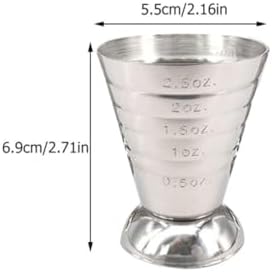 Stainless Steel Cocktail Jigger Measuring Cups 4 Piece Set