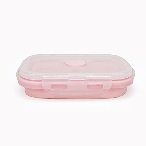 CCyanzi 3piece Collapsible Food Storage Containers with Lids, Silicone