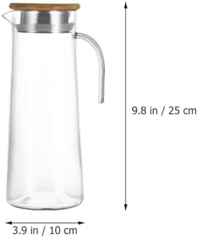 Acrylic Ice Water Pitcher 1.2l with Lid for Home Serving