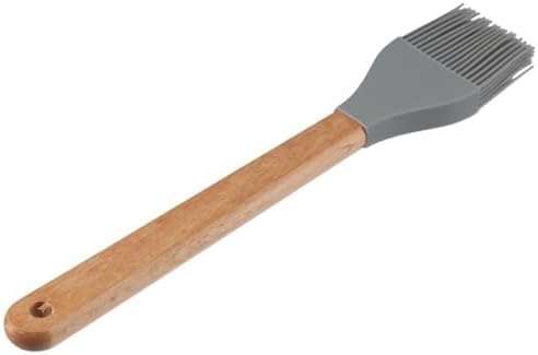 2Pcs Silicone Heat Basting Brush,Oil Brush with Wooden