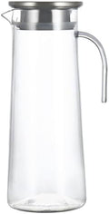 Ice Water Pitcher 1.2l Acrylic Stainless Steel with Lid