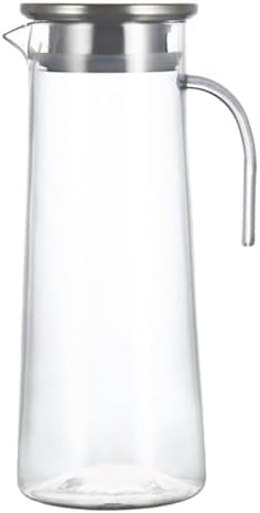 Ice Water Pitcher 1.2l Acrylic Stainless Steel with Lid