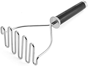 KitchenAid Gourmet Stainless Steel Wire Masher, 10.24-Inch, Black