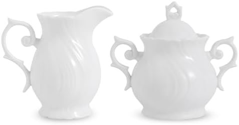 Agyiuns Sugar and Creamer Set Ceramic, Creamer Pitcher and Sugar Bowl