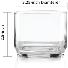 Lenox Tuscany Classics 2.5" H Stackable 9oz Short Drinking Glasses Set