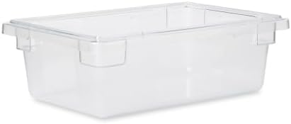 Rubbermaid Commercial Products Food Storage Box, 3.5-Gallon, Clear