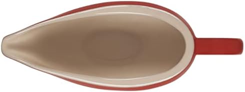 Le Creuset Heritage Stoneware Gravy Boat, Cerise