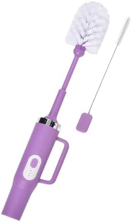 Electric Bottle Brush Cleaner with Straw Brush, 2 in 1 Long Handle