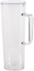Acrylic Water Pitcher 1200ml 40.5oz with Lid for Refrigerator Drinks