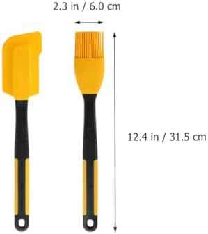 Silicone Baking Brush and Spatula Heat Resistant Kitchen Tools Set