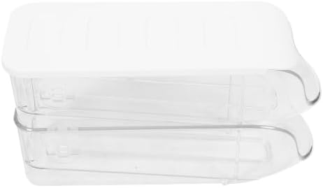 2pcs Drawer Style Egg Holder, Stackable Plastic Storage Organizer