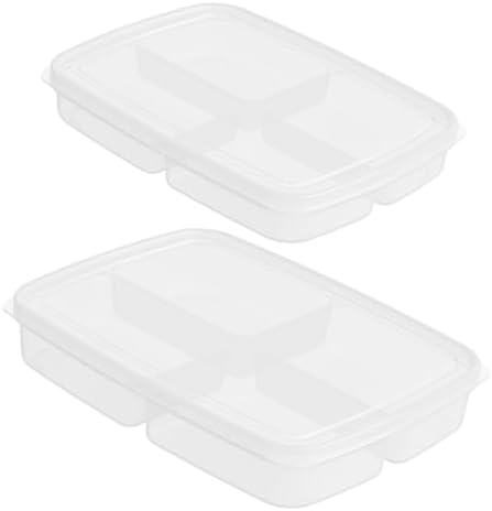 Cabilock 2 Pack PP Food Storage Containers for Refrigerator with Lids
