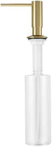 Samodra Sink Soap Dispenser, Metal Pump Head, 12 OZ PET Bottle
