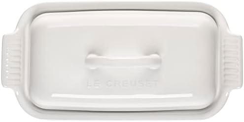 Le Creuset Stoneware Heritage Butter Dish, White