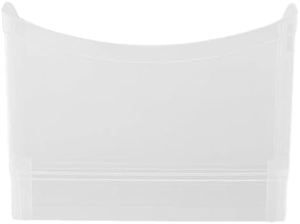 Modern Narrow Organizer Storage Bin, Clear Plastic Household Storage