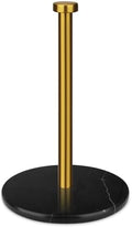 Paper Towel Holder, Brushed Gold, 7 Inch Black Marble Base