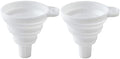 Misitifi Collapsible Funnel, Set of 2, Flexible Silicone Foldable