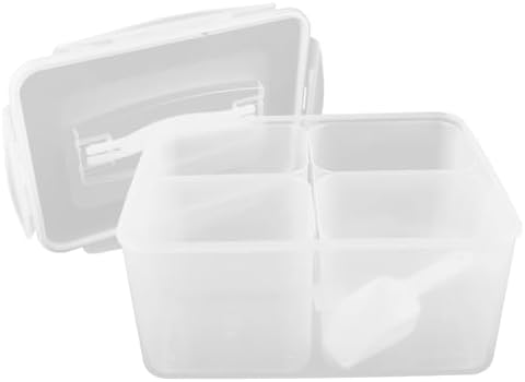 Hemobllo 8l Divided Food Storage Container with Handle, Airtight