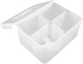 ARTIBETTER 8L Divided Plastic Food Storage Container with Lid and