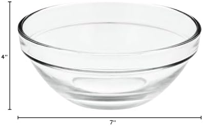 Greenbrier 31⁄2" Glass Prep Bowls, 4-ct. Set