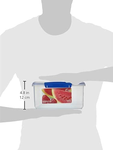 Sistema KLIP IT Rectangular Food Storage Container, 101 oz./3 L