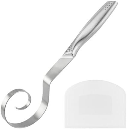 Seamless Danish Dough Whisk, 10 Inch Stainless Steel