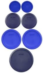 Pyrex 7202-PC 1-Cup Cadet Blue, 7200-PC 2-Cup Dark Blue, 7201-PC 4-Cup Cadet by Pyrex