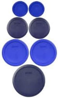 Pyrex 7202-PC 1-Cup Cadet Blue, 7200-PC 2-Cup Dark Blue, 7201-PC 4-Cup Cadet by Pyrex