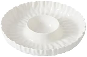 Pampa Bay Mascali Bianca Chip & Dip, 13"" D x 2"" tall, Small, White