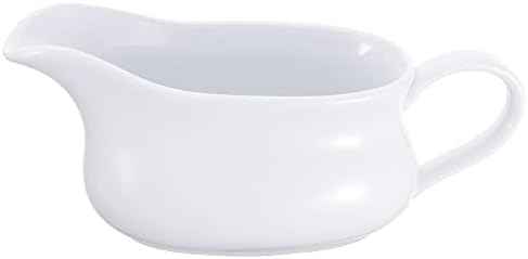 Porcelain Coupe Shaped Gravy Dish Sauce Boat 15 Ounces (15 OUNCE)