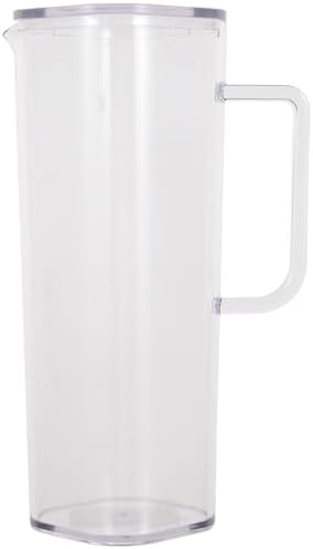 Cold Water Pitcher 1200ml Heat-resistant Glass Pitcher with Handle and