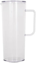 Cold Water Pitcher 1200ml Heat-resistant Glass Pitcher with Handle and