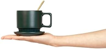 Coffee Mug Set of 4-11.5 Oz Porcelain Stackable Coffee Mugs with