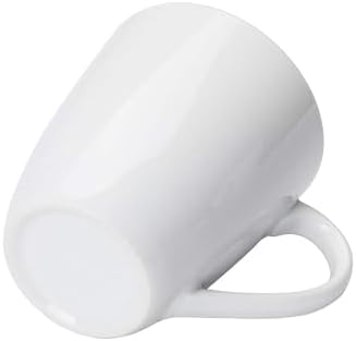 Amazon Basics Porcelain Heat Resistant Coffee Mugs, Microwave and Oven