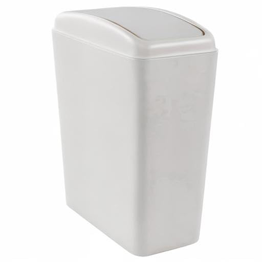 3.5 Gallons/14 Liter Small Trash Can, Plastic Swing Lid Garbage Bin，9.8" x 6.6" - Image 8