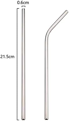 4pcs Reusable Purple Stainless Steel Straws with Carry Case, Metal