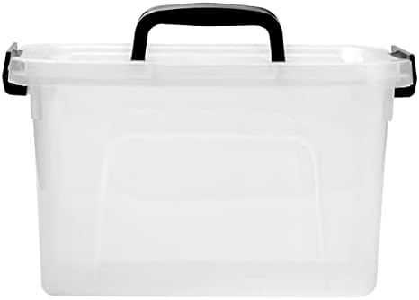 6 Quart Clear Storage Latch Boxes, 6-Pack